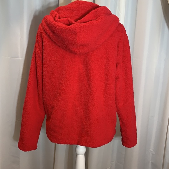 New! VS Pink Reversible Sherpa Hoodie/Jacket - Picture 8 of 10